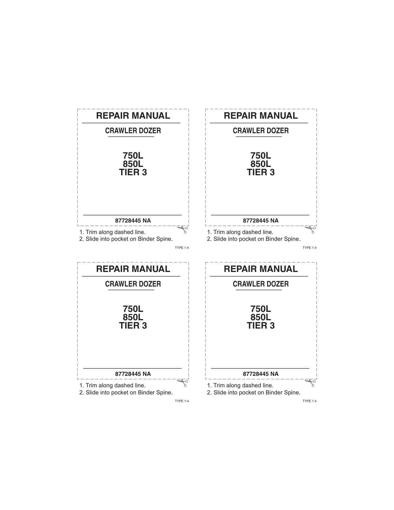 850L 750L Service Manual